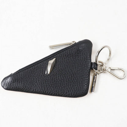 FENDI Coin case leather yellow Bugseye