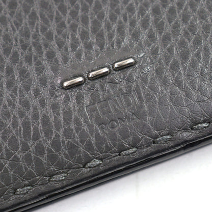 FENDI Long Wallet Purse 7M0186 Calfskin gray SELLERIA SELLERIA