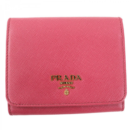 PRADA Tri-fold wallet 1M0176 Safiano leather BRUYERE Pink type SAFFIANO METAL