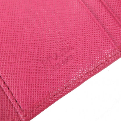 PRADA Tri-fold wallet 1M0176 Safiano leather BRUYERE Pink type SAFFIANO METAL