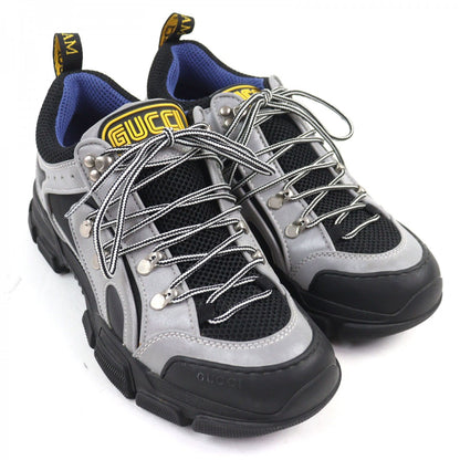 GUCCI sneakers Calf leather Gray type Flashtrek Flashtrek 7
