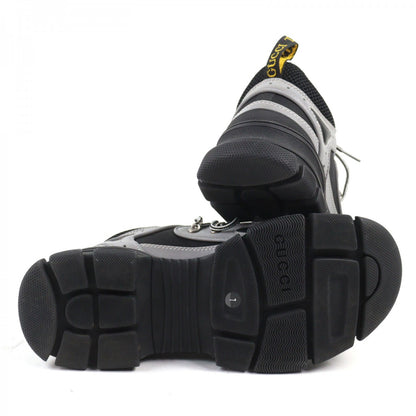 GUCCI sneakers Calf leather Gray type Flashtrek Flashtrek 7