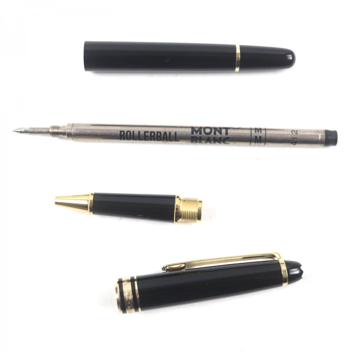 MONTBLANC Ballpoint pen Precious resin Two-tone (black) Meisterstück Classic
