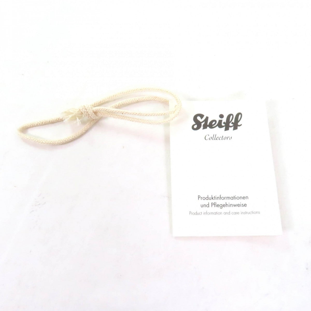 Steiff Plush Doll 677380 ー off white Checkered Peony