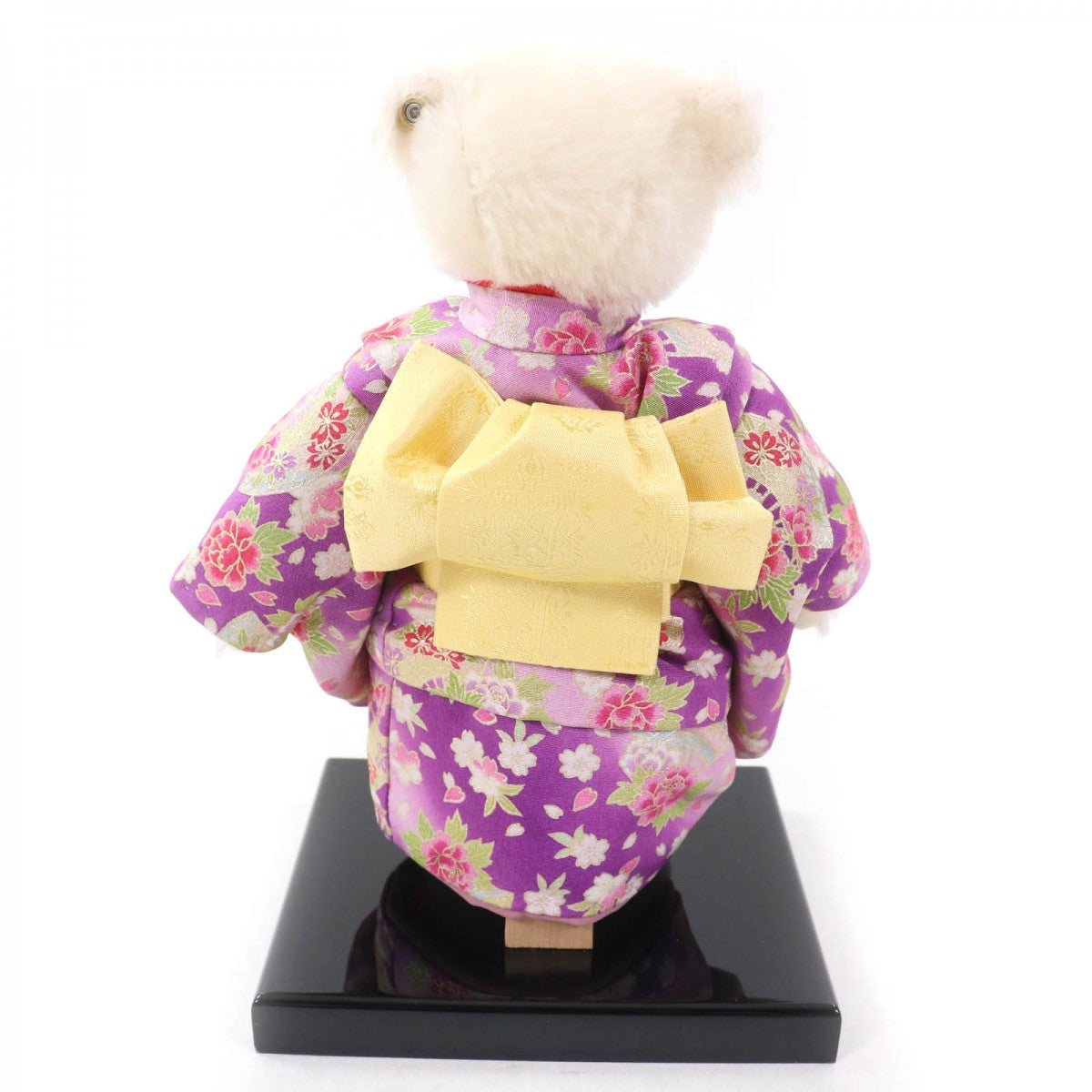 Steiff Plush Doll 677380 ー off white Checkered Peony