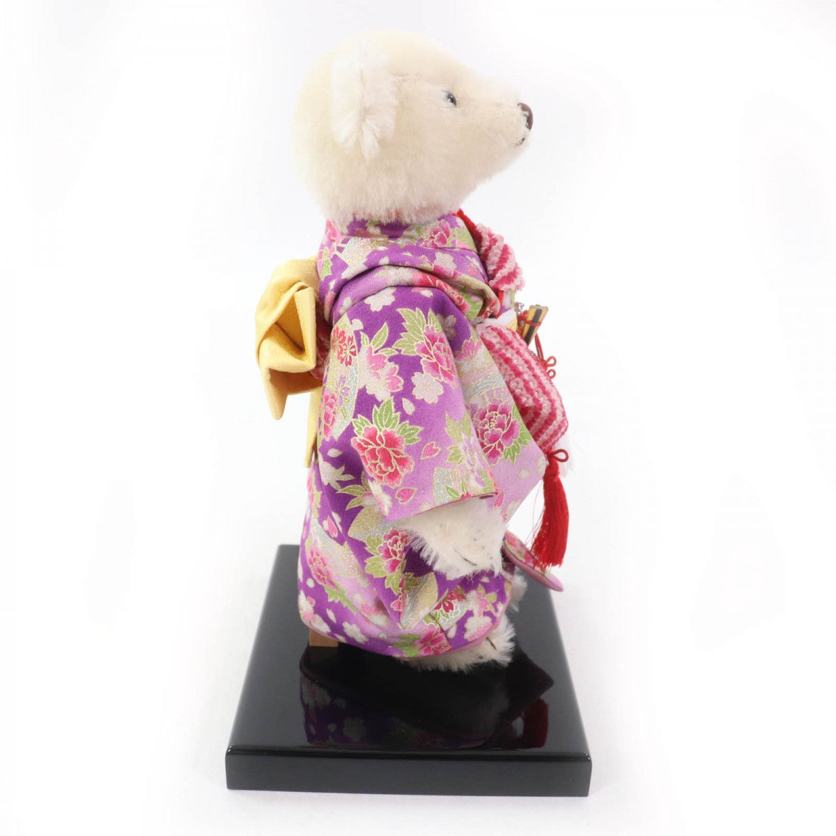 Steiff Plush Doll 677380 ー off white Checkered Peony