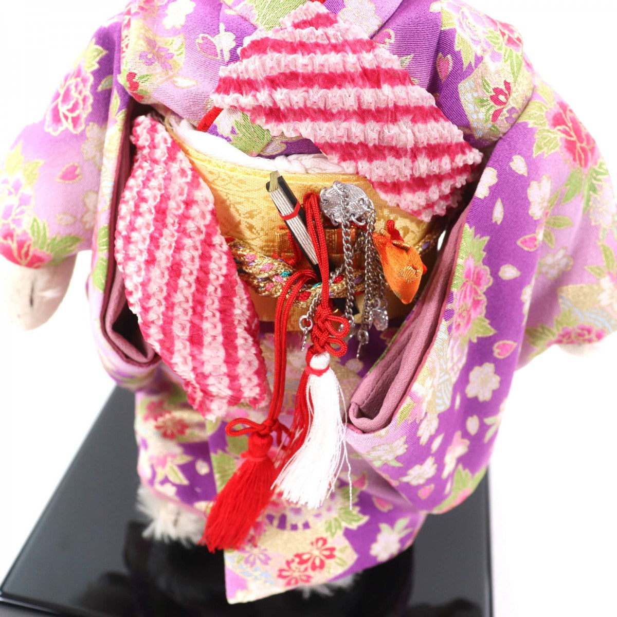 Steiff Plush Doll 677380 ー off white Checkered Peony