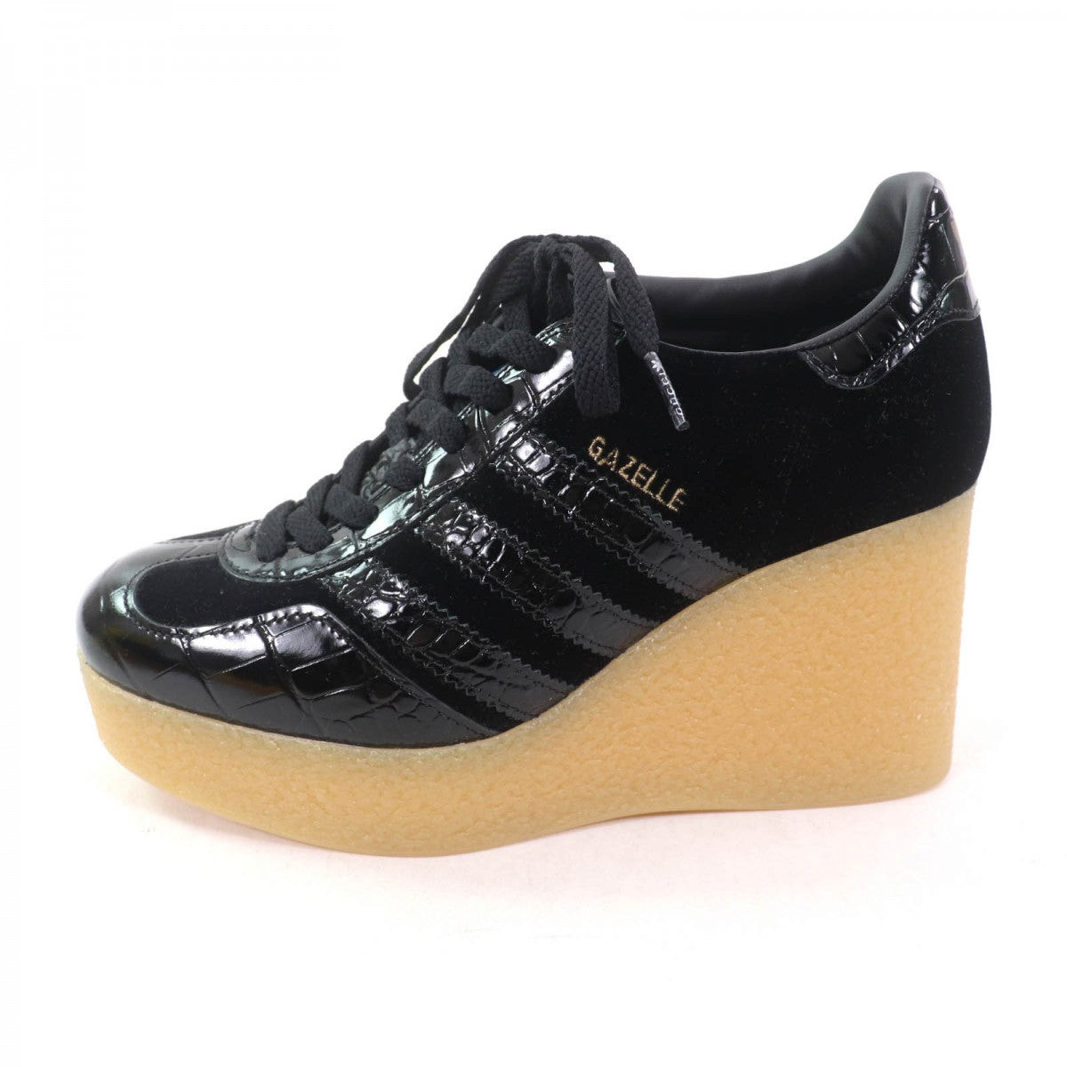 sneakers 725627 Leather, Patent black Gazelle 36 1/2