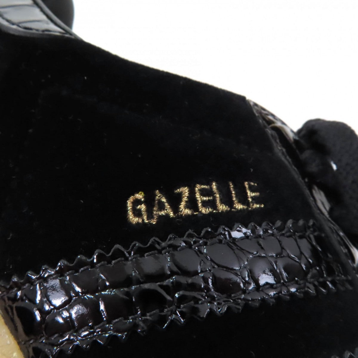 sneakers 725627 Leather, Patent black Gazelle 36 1/2