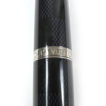 LOUIS VUITTON Ballpoint pen N79003 lacquer Black Silver Grand Tour Damier Graphite
