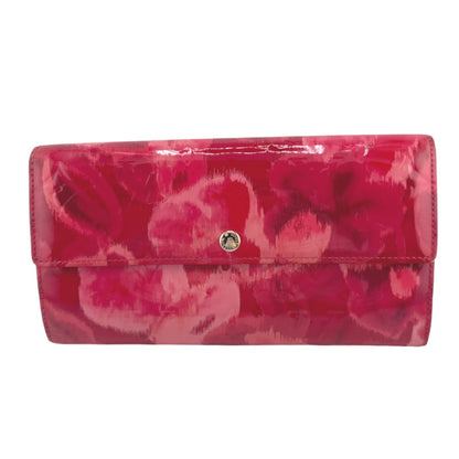 LOUIS VUITTON Long Wallet Purse M90022 enamel Rose Andian Pink Monogram Vernis Portefeuille Sara