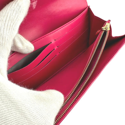 LOUIS VUITTON Long Wallet Purse M90022 enamel Rose Andian Pink Monogram Vernis Portefeuille Sara
