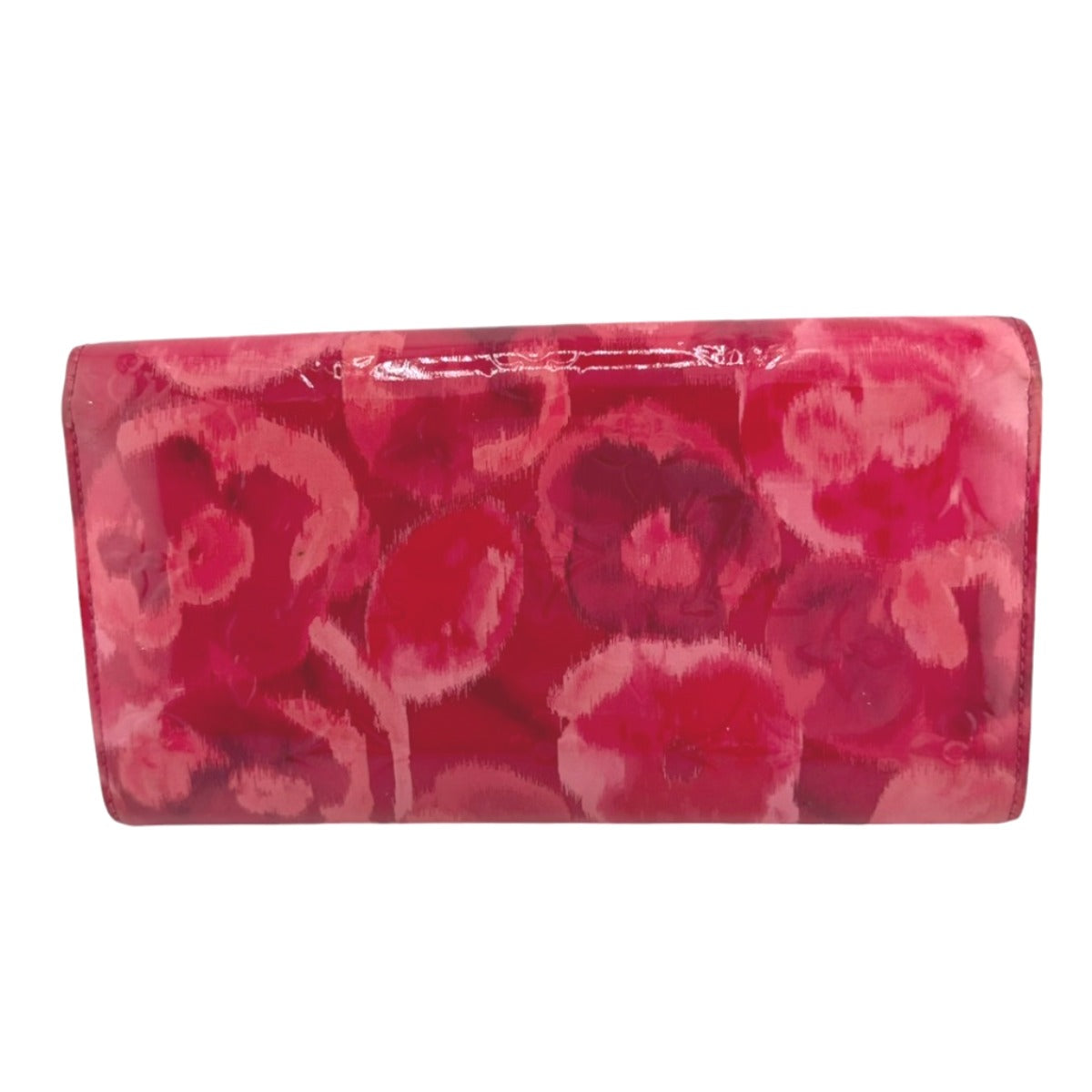 LOUIS VUITTON Long Wallet Purse M90022 enamel Rose Andian Pink Monogram Vernis Portefeuille Sara