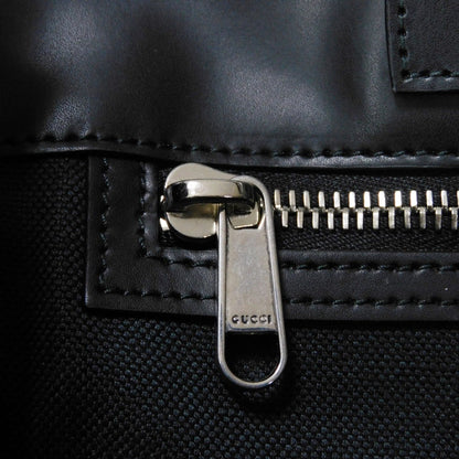 GUCCI Tote Bag 495559 K5IAN 1095 Soft GG Supreme canvas (polyurethane finish) x Calfskin black Soft GG Supreme Web stripe tote