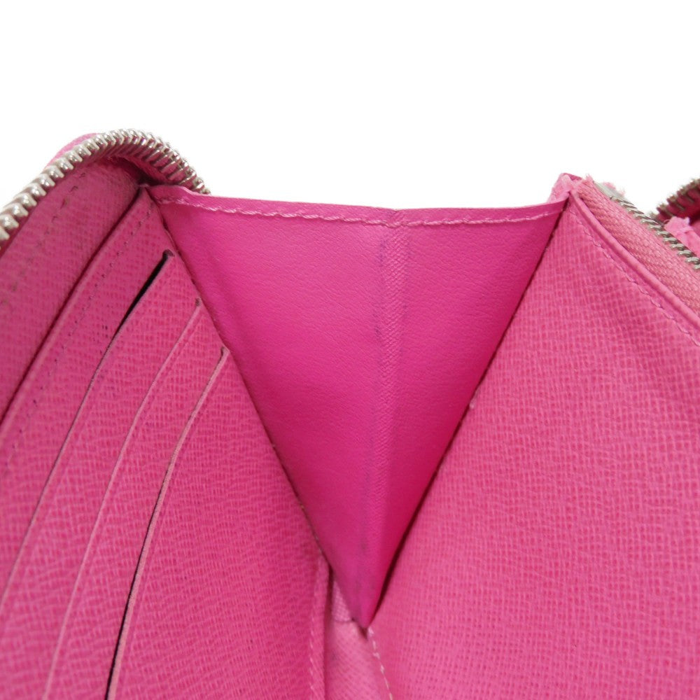 LOUIS VUITTON Long Wallet Purse M80113 Epi leather x grain leather Rose Pondicherry Epi Zippy wallet