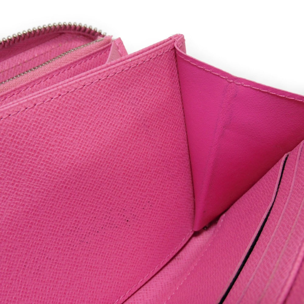 LOUIS VUITTON Long Wallet Purse M80113 Epi leather x grain leather Rose Pondicherry Epi Zippy wallet