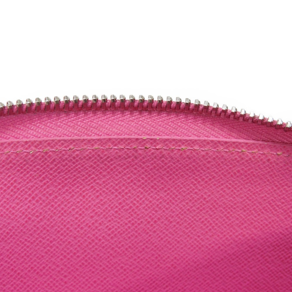 LOUIS VUITTON Long Wallet Purse M80113 Epi leather x grain leather Rose Pondicherry Epi Zippy wallet