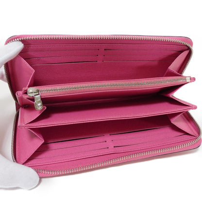 LOUIS VUITTON Long Wallet Purse M80113 Epi leather x grain leather Rose Pondicherry Epi Zippy wallet