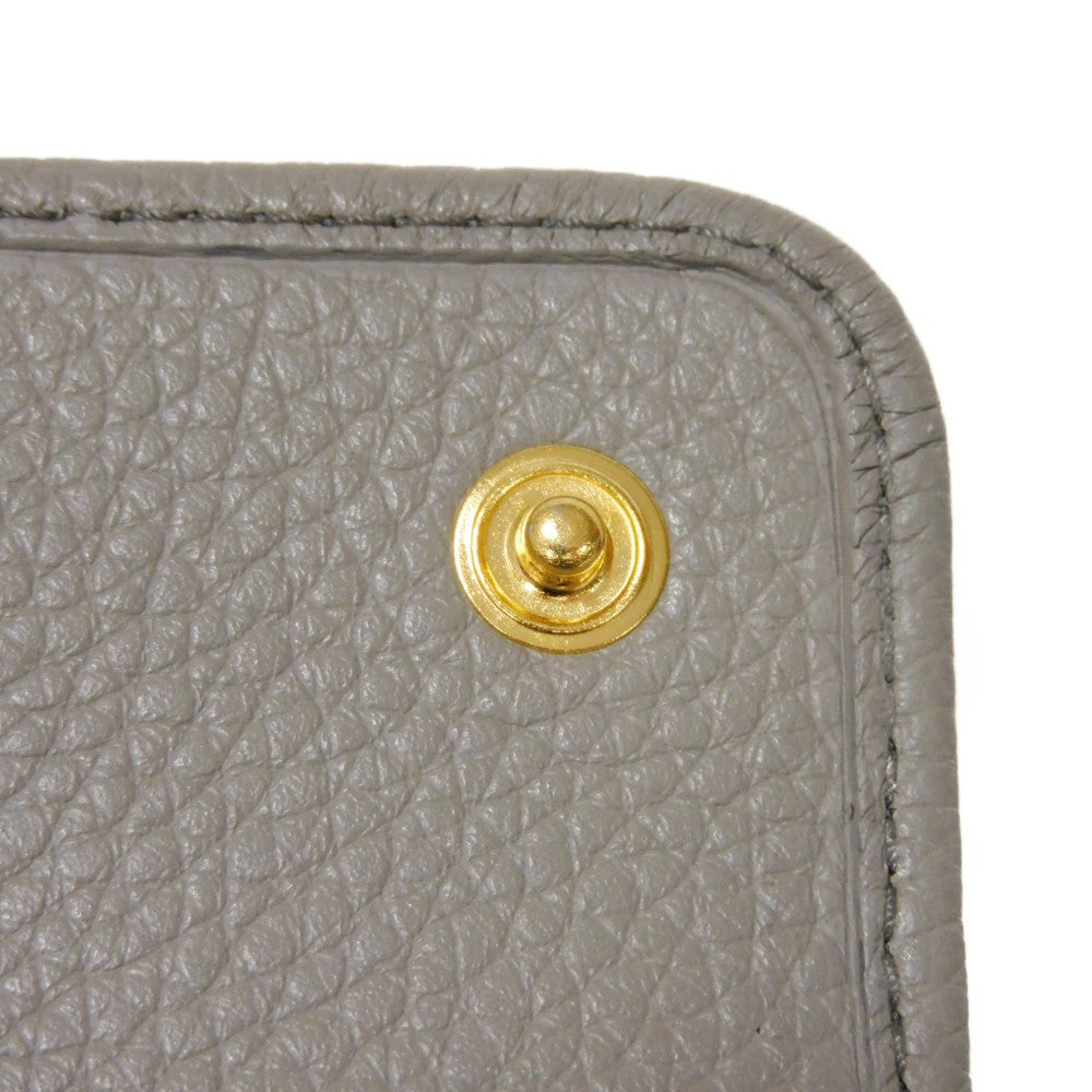 PRADA Key case Key holder  1PG222 Vitello grain leather (embossed) Gurege logo metal Vitello 6-ring keychain