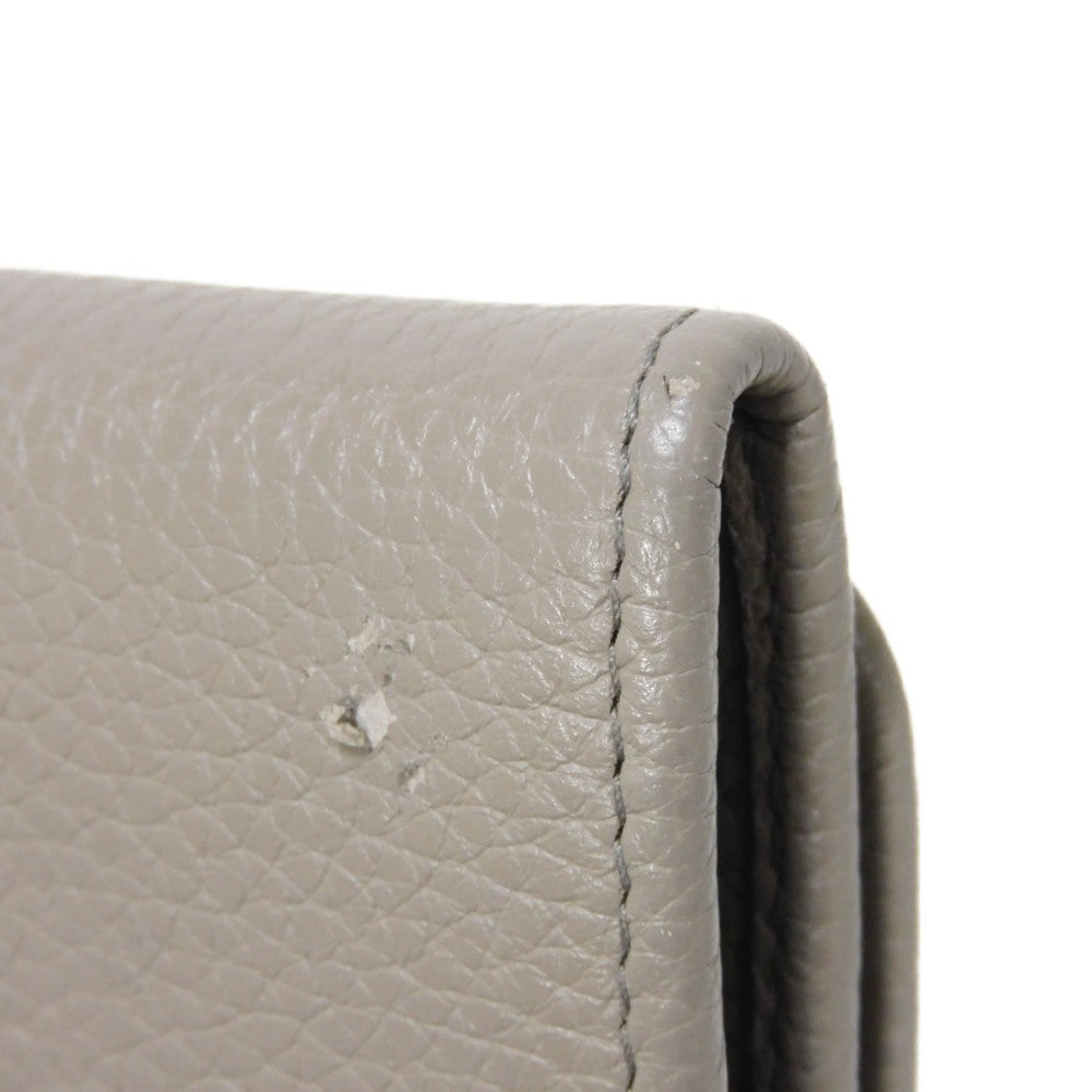 PRADA Key case Key holder  1PG222 Vitello grain leather (embossed) Gurege logo metal Vitello 6-ring keychain