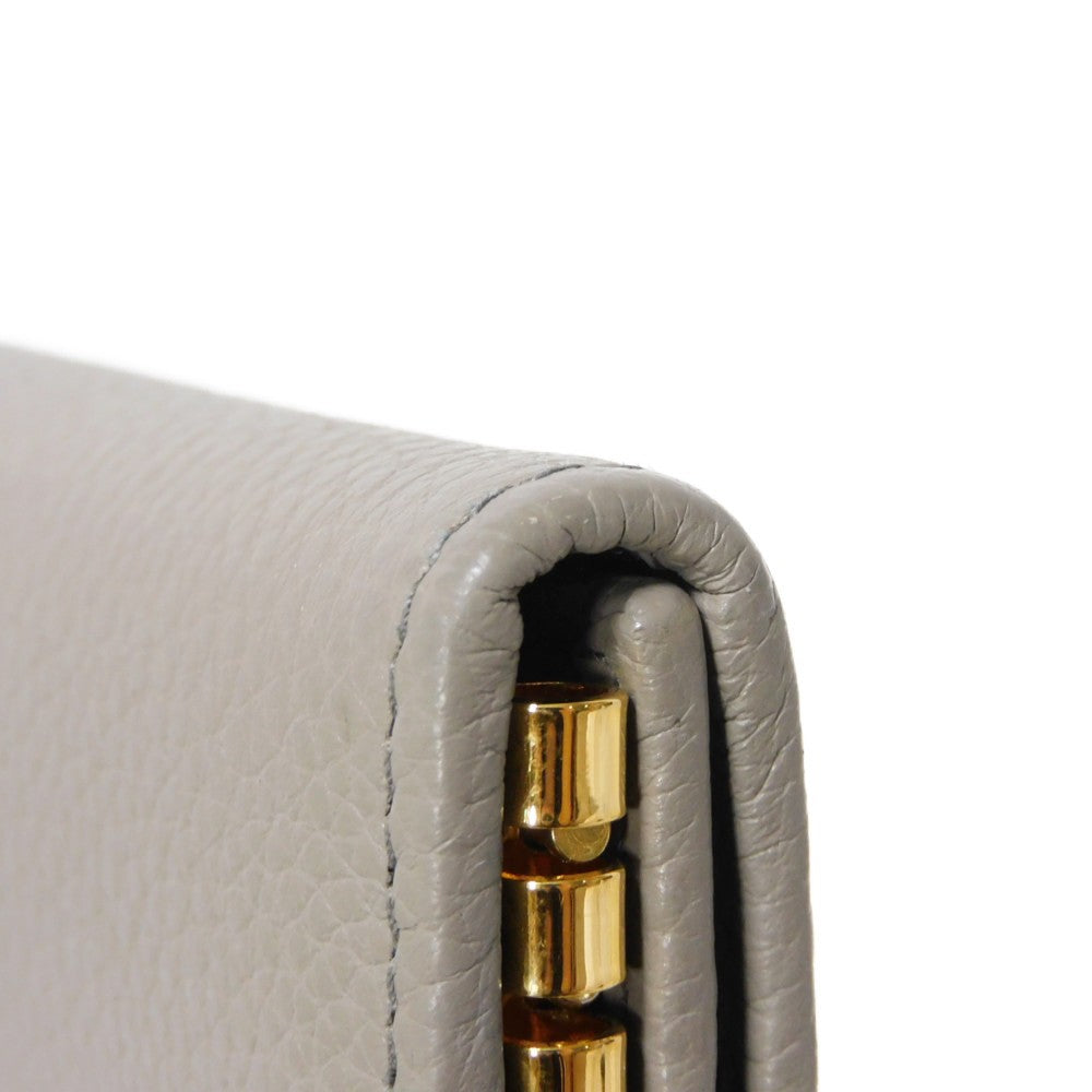 PRADA Key case Key holder  1PG222 Vitello grain leather (embossed) Gurege logo metal Vitello 6-ring keychain