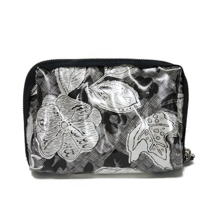 CHANEL Pouch A70811 Nylon black COCO Mark Camellia cosmetic pouch