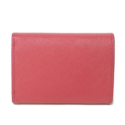 PRADA Tri-fold wallet 1MH021 QWA F0505 Safiano leather (stamped) Peonia logo metal Saffiano Mini Wallet