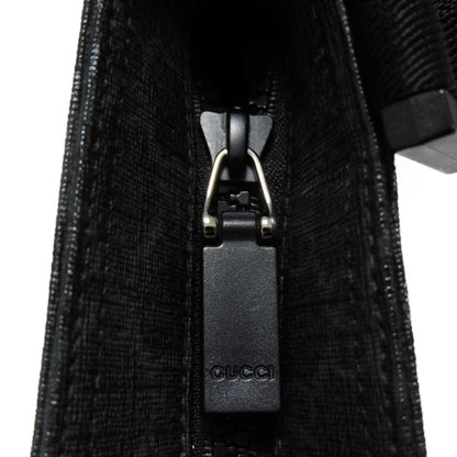 GUCCI Shoulder Bag 162904 GG Plus Canvas (PVC-coated) x Calfskin Leather black GG plus Medium messenger bag