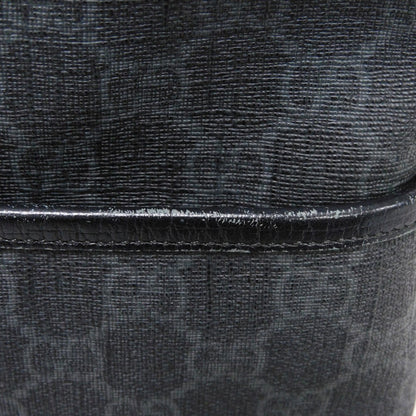 GUCCI Shoulder Bag 162904 GG Plus Canvas (PVC-coated) x Calfskin Leather black GG plus Medium messenger bag