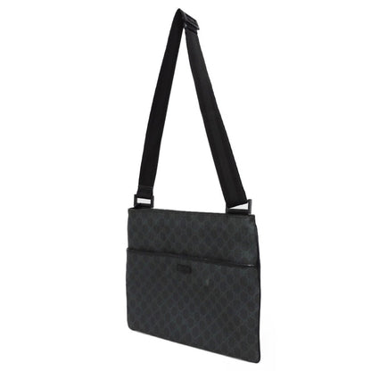 GUCCI Shoulder Bag 162904 GG Plus Canvas (PVC-coated) x Calfskin Leather black GG plus Medium messenger bag