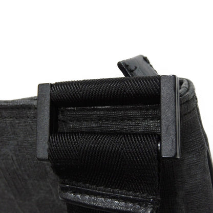 GUCCI Shoulder Bag 162904 GG Plus Canvas (PVC-coated) x Calfskin Leather black GG plus Medium messenger bag