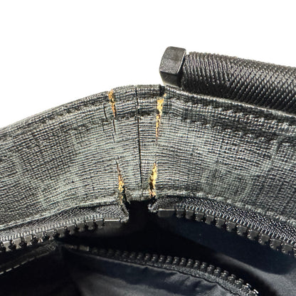 GUCCI Shoulder Bag 162904 GG Plus Canvas (PVC-coated) x Calfskin Leather black GG plus Medium messenger bag