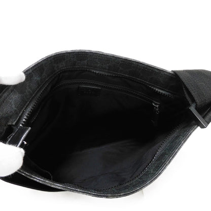 GUCCI Shoulder Bag 162904 GG Plus Canvas (PVC-coated) x Calfskin Leather black GG plus Medium messenger bag