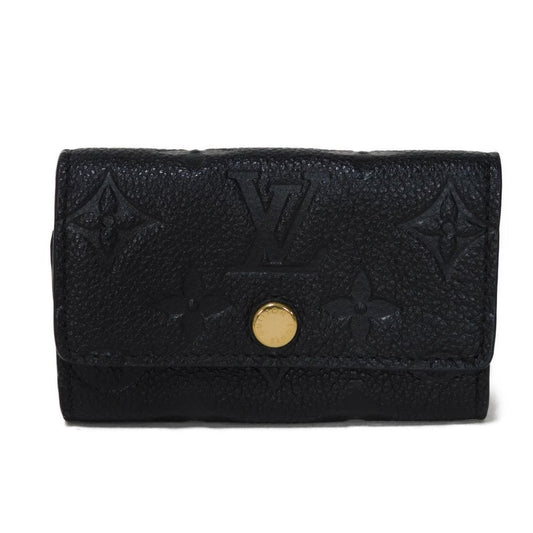 LOUIS VUITTON Key case Key holder  M64421 Implant leather (monogram embossed) Noir Monogram Unplant Multicles 6