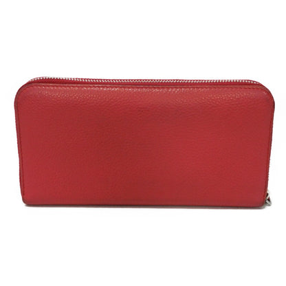 PRADA Long Wallet Purse 1ML506 2E8V F001 Calf leather Rosso logo metal Vitello Phoenix Zip Around Wallet