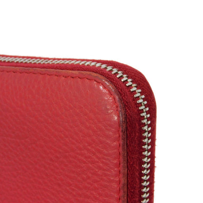 PRADA Long Wallet Purse 1ML506 2E8V F001 Calf leather Rosso logo metal Vitello Phoenix Zip Around Wallet