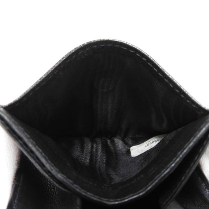 CHANEL Coin case Caviar skin black Big Coco Compact flap wallet