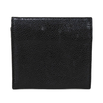 CHANEL Coin case Caviar skin black Big Coco Compact flap wallet