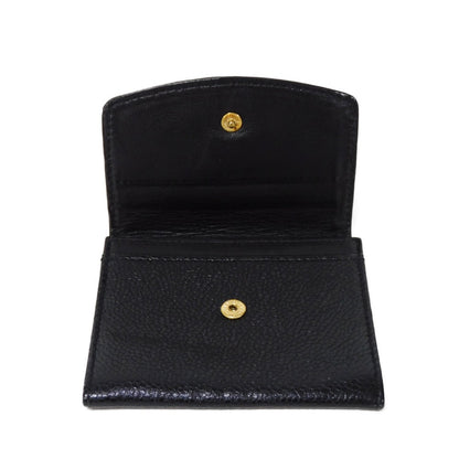 CHANEL Coin case Caviar skin black Big Coco Compact flap wallet