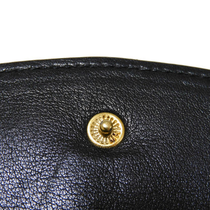 CHANEL Coin case Caviar skin black Big Coco Compact flap wallet
