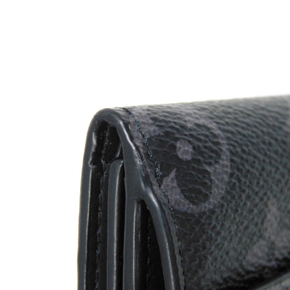 LOUIS VUITTON Tri-fold wallet M45417 Monogram Eclipse Reverse Canvas x Smooth Leather Noir Monogram Eclipse Reverse Discovery compact wallet