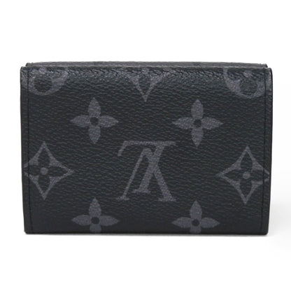 LOUIS VUITTON Tri-fold wallet M45417 Monogram Eclipse Reverse Canvas x Smooth Leather Noir Monogram Eclipse Reverse Discovery compact wallet
