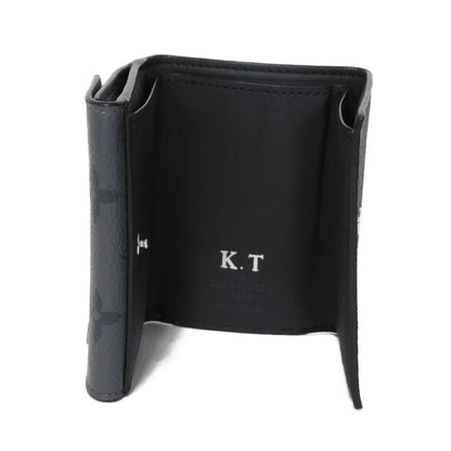 LOUIS VUITTON Tri-fold wallet M45417 Monogram Eclipse Reverse Canvas x Smooth Leather Noir Monogram Eclipse Reverse Discovery compact wallet