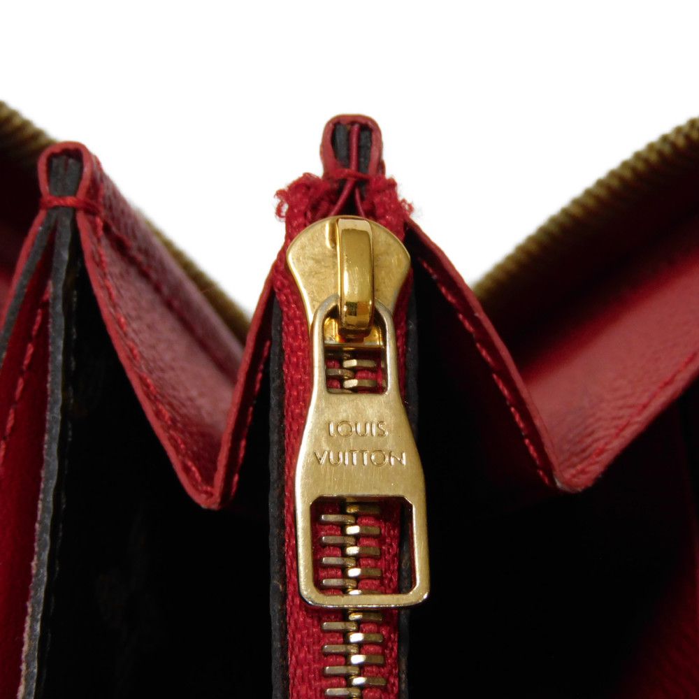 LOUIS VUITTON Long Wallet Purse M61854 Monogram canvas x Calfskin leather Slys Monogram Retiro Zippy wallet