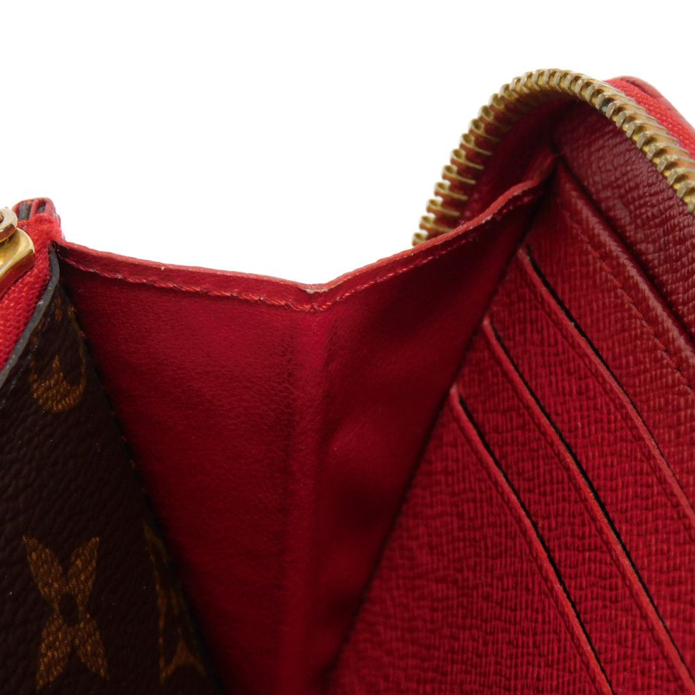 LOUIS VUITTON Long Wallet Purse M61854 Monogram canvas x Calfskin leather Slys Monogram Retiro Zippy wallet