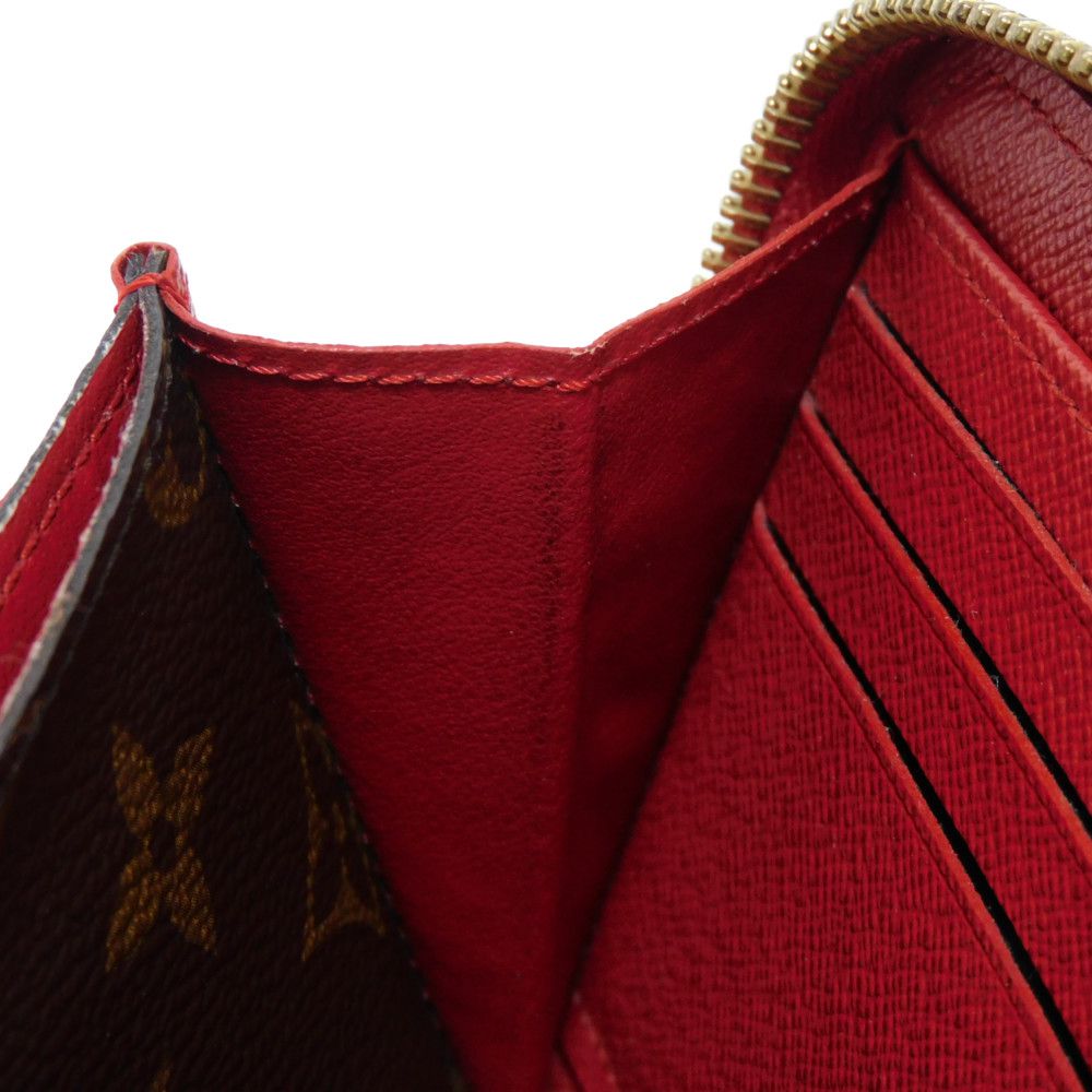 LOUIS VUITTON Long Wallet Purse M61854 Monogram canvas x Calfskin leather Slys Monogram Retiro Zippy wallet