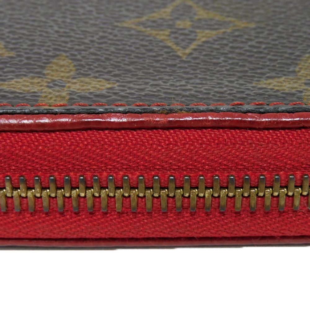LOUIS VUITTON Long Wallet Purse M61854 Monogram canvas x Calfskin leather Slys Monogram Retiro Zippy wallet