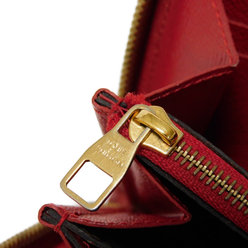 LOUIS VUITTON Long Wallet Purse M61854 Monogram canvas x Calfskin leather Slys Monogram Retiro Zippy wallet
