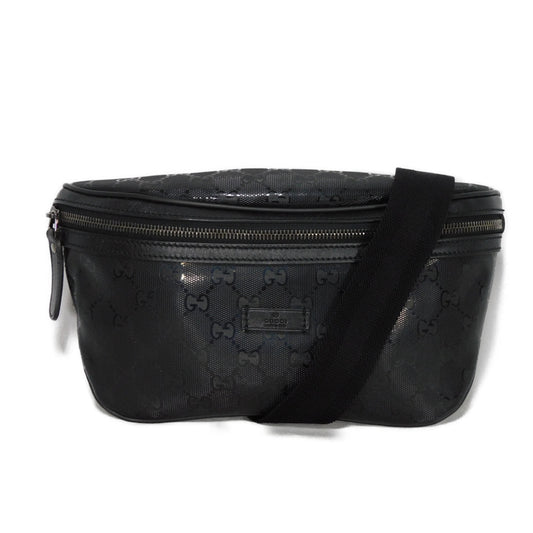 GUCCI Sling bag 233269 GG Imprime Canvas (PVC coating) black Logo embossing GG imprime belt bag