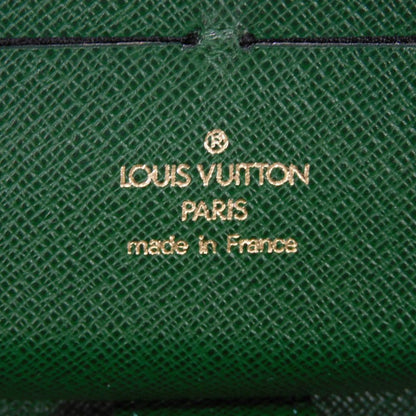 LOUIS VUITTON Long Wallet Purse M60035 Monogram canvas (bellboy print) x grain leather (embossed) Vert Monogram groom Zippy Organizer